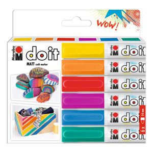 Marabu Do It Matt Craft Markers Set Of 6