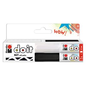 Marabu Do It Black & White Craft Markers Set Of 2