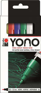 Marabu YONO Acrylic Markers Fine Tip Set Of 6