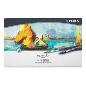 Lyra Aquacolor Water-Soluble Wax Pastels Set of 48
