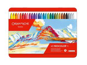 Drawing Sketching And Calligraphy: Caran D'ache Neocolor 1 Oil Pastel Set of 40