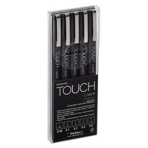 Calligraphy Writing: ShinHan Touch Liner Set of 5 Black