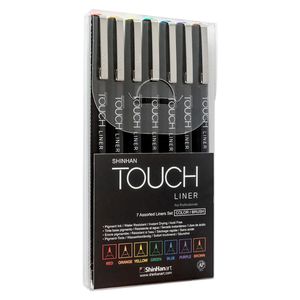 Calligraphy Writing: ShinHan Touch Liner Set of 7 Colours Brush