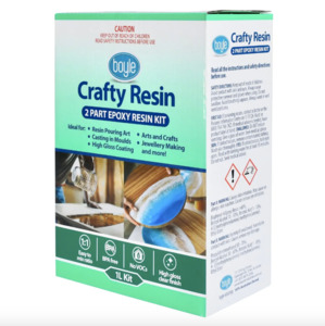 Craft Clay Modelling Resin Art: Boyle 1L Crafty Resin Kit