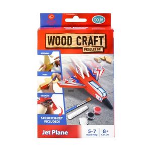 Kids Art Craft Learning: Boyle Wood Craft Project Kit Jet Plane