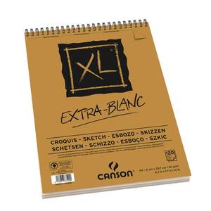 Journals Sketch And Notebooks: Canson XL Extra White 90gsm 120 Sheet Sketch Pads