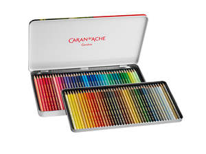 Pencil Case Backpack: Caran d'Ache Prismalo Water Soluble Pencils Set of 80