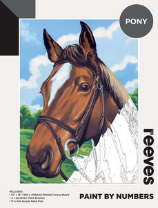 Reeves Paint By Numbers 12x16 Inch Horse