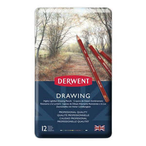 Derwent: Derwent Drawing Pencils Tin of 12