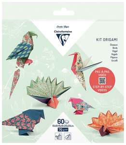 Clairefontaine Birds 60 Sheet 70gsm Origami Kit