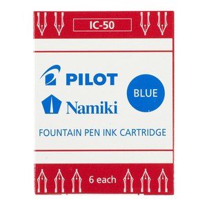Pilot Fountain Pen Ink Cartridge Blue Pack Of 6