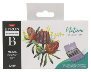 Jasart Byron Watercolour Nature Half Pan Pocket Set Of 12