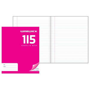 Warwick Exercise Book 1i5 40 Leaf Ruled 9mm 255x205mm