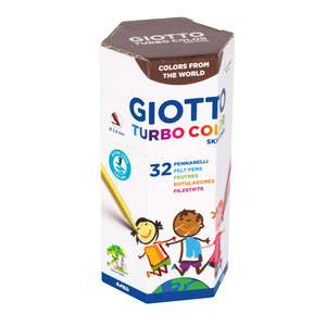 Giotto Skin Tone Felt Pens Pot of 32
