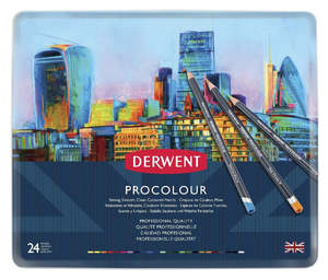 Derwent: Derwent Procolour Pencils Tin Of 24