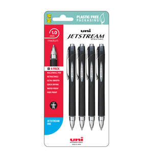 Uni Ball: Uni Jetstream 1.0mm Medium Retractable Pens Set of 4
