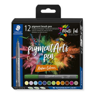 Staedtler: Staedtler Pigment Arts Brush Pen Set of 12 Nature
