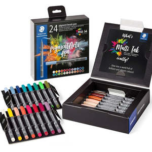 Staedtler Pigment Arts Brush Pen Set 24
