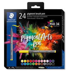 staedtler pigment brush pen assorted set 24
