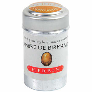 Paints Painting Accessories Mediums: Jacques Herbin Writing Ink Cartridge - Pack Of 6