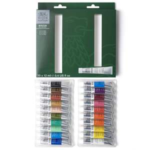 Oil Colour: Winsor & Newton Winton 12ml Oil Paints Arrival Set Of 20