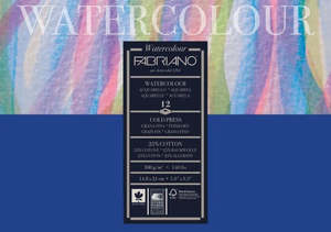 Watercolour Paints: Fabriano Studio Watercolour 300gsm Cold Pressed 12 Sheet Pads