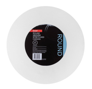 Display Surface Supplies: Jasart Round Canvas - Pack Of 6