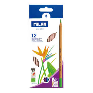 Kids Art Craft Learning: Milan Thick Lead Colouring Pencils Set of 12