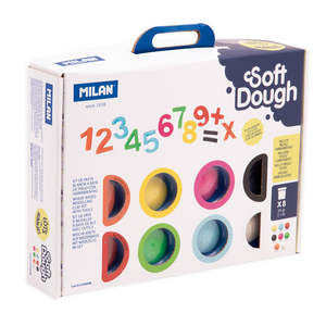 Kids Art Craft Learning: Milan Lots of Numbers Soft Dough Play Kit