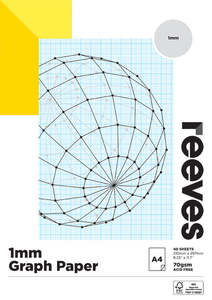 Reeves: Reeves Graph 1mm 70gsm 40 Sheet Pads