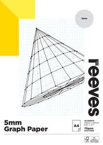 Reeves: Reeves Graph 5mm 70gsm 40 Sheet Pads