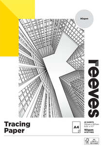 Reeves: Reeves Tracing 90gsm 25 Sheet Pads