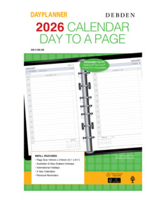 Clearance: Debden Dayplanner Desk Day to a Page Refill 2026