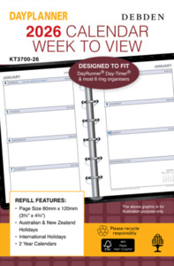 Clearance: Debden Dayplanner Pocket Week to View Refill 2026