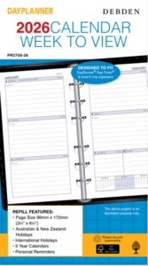 Clearance: Debden Dayplanner Personal Week to View Refill 2026