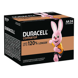 Sale: Duracell Coppertop Alkaline AA Battery Bulk Pack of 24
