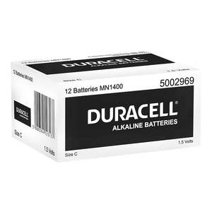 Sale: Duracell Coppertop Alkaline C Battery Bulk Pack of 12
