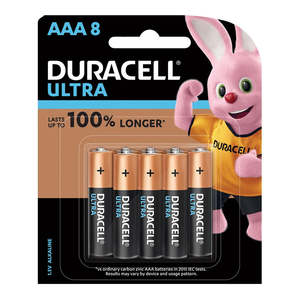 Sale: Duracell Ultra Alkaline AAA Battery Pack of 8