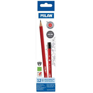 Back To School: Milan Triangular Graphite Pencils Set Of 12 With Eraser