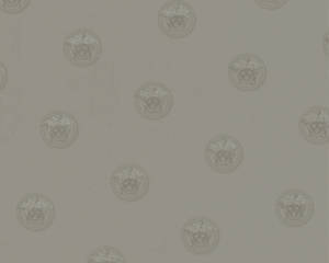 Medusa Heads Wallpaper (Versace 3 Collection) - Grey
