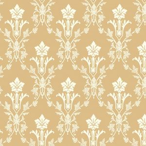 Hudiksvall Floral Geo Wallpaper - Yellow