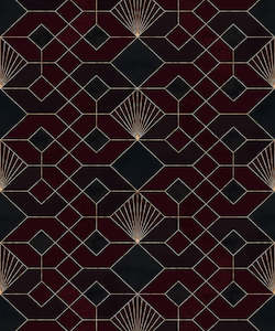 Deco Obsidian Mural Wallpaper