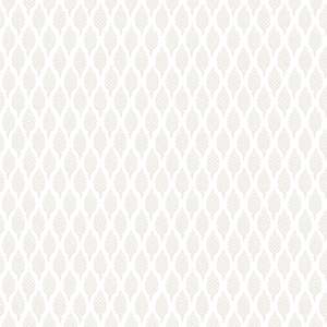 Silver Wallpaper: Dun Diamond Leaves Wallpaper - White