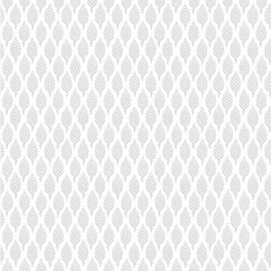 Dun Diamond Leaves Wallpaper - Grey