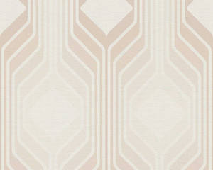 As Creation: SAMPLE - Deco Retro Wallpaper - Pearl White
