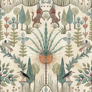 Staff Picks 1: Oasis Villa Wallpaper - Emerald