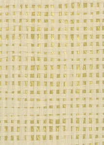 Burlap Fine Weave Grasscloth Wallpaper - Creamy on Gold