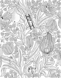 Neo-Belle Wallpaper - Black and White