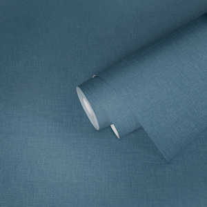 Plain Wallpaper: SAMPLE - Denim Jeans Wallpaper - Blue