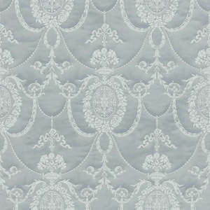 Rich Trianon Damask Wallpaper - Blue/Grey